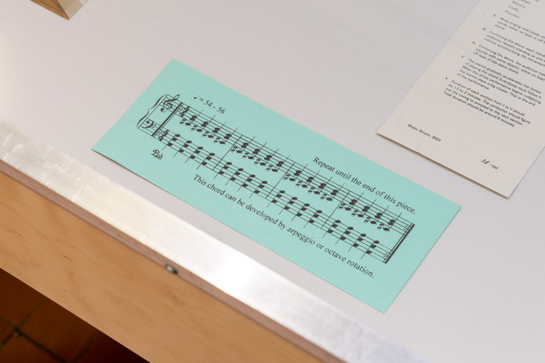 Mieko Shiomi, Audience Piece for Playbill, 2024, Published by Playbill, document in printed envelope